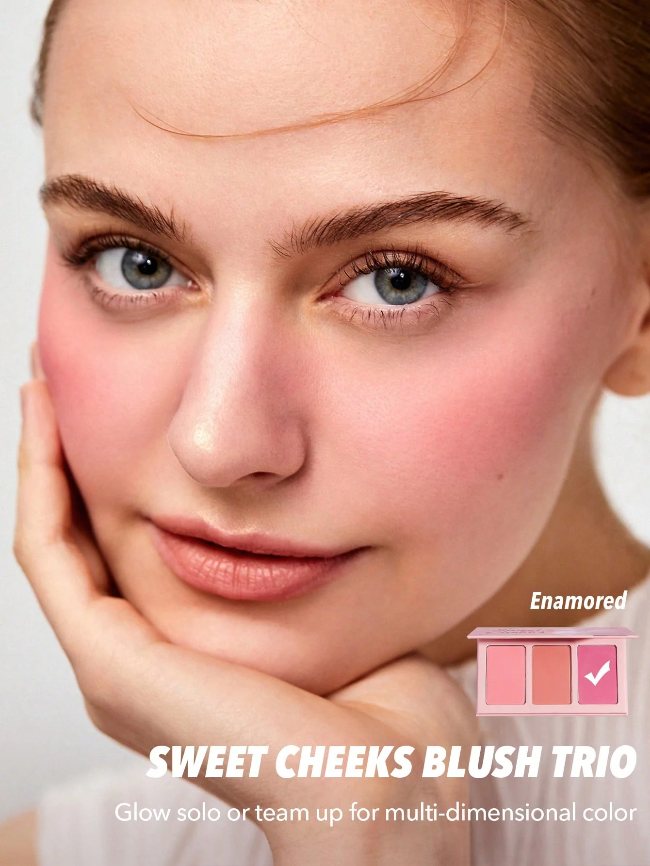پالت رژگونه 3تایی شیگلم Sweet Cheeks Blush Trio-Enamored