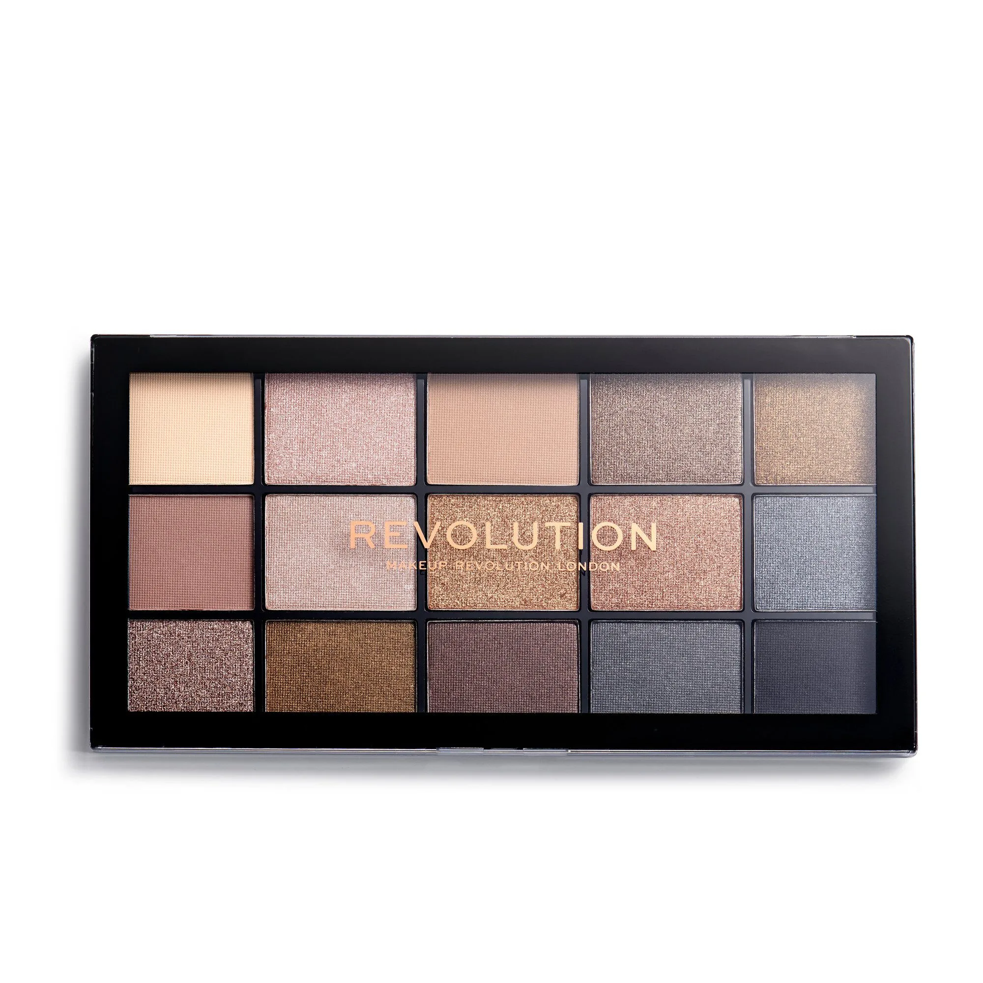 پالت سایه 15 رنگ رولوشن مدل smoky neutrals پالت سایه 15 رنگ رولوشن مدل smoky neutrals