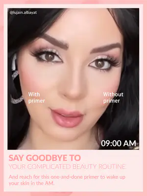 پرایمر ژلی شیگلم مناسب پوست خشک صورتی Smooting Rose