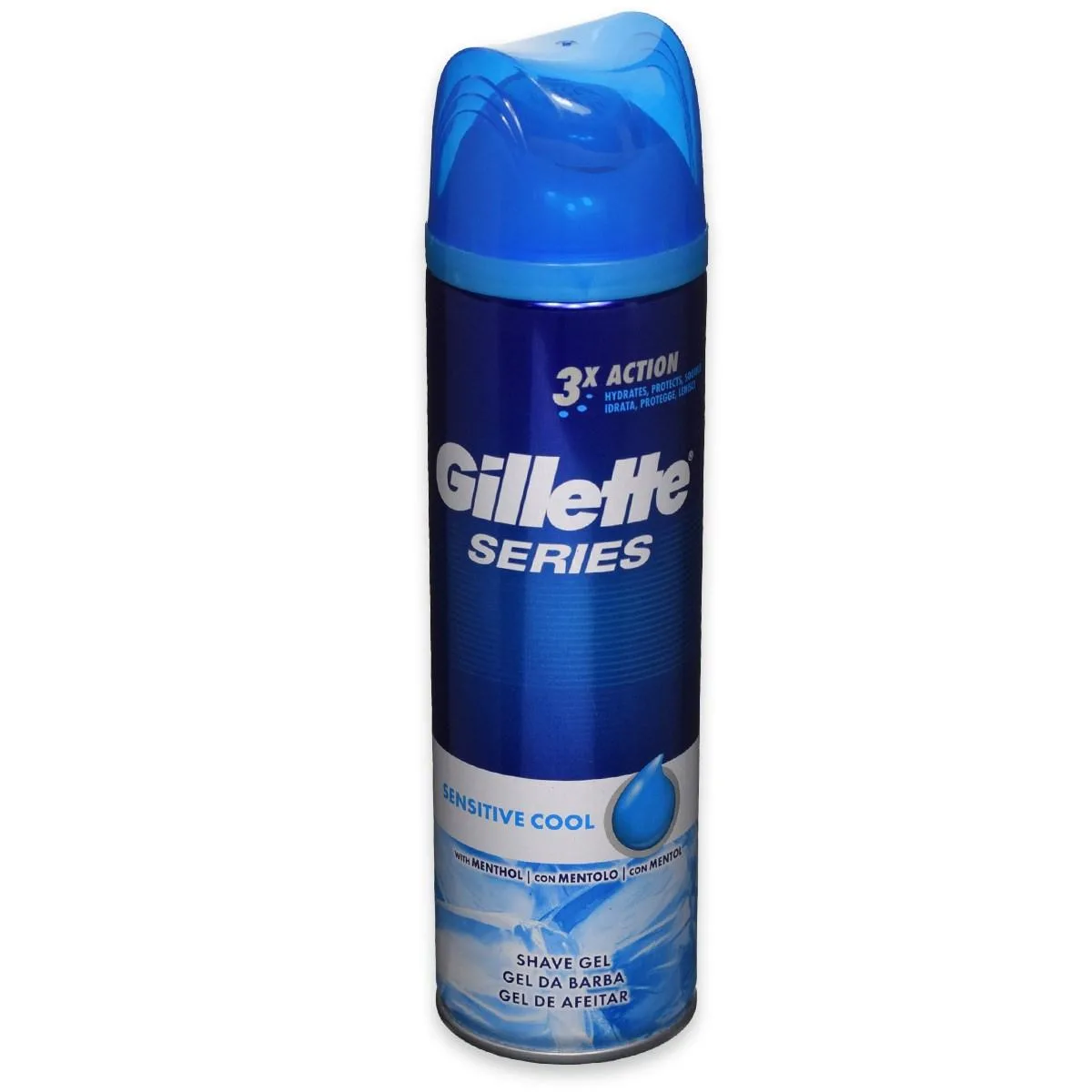 ژل اصلاح صورت ژیلت سنسیتیو کول خنک بدون الکل Sensitive Cool Shaving Gel 200ml