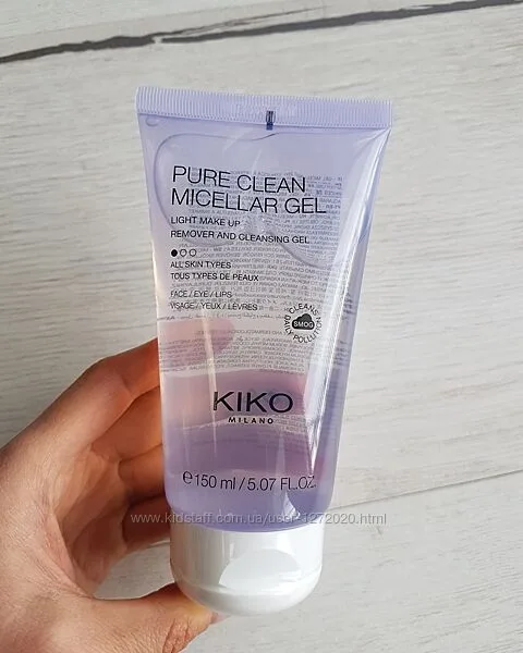 ژل میسلار کیکو مدل pure clean ؛ پاک کننده قوی آرایش مناسب چشم صورت و لب