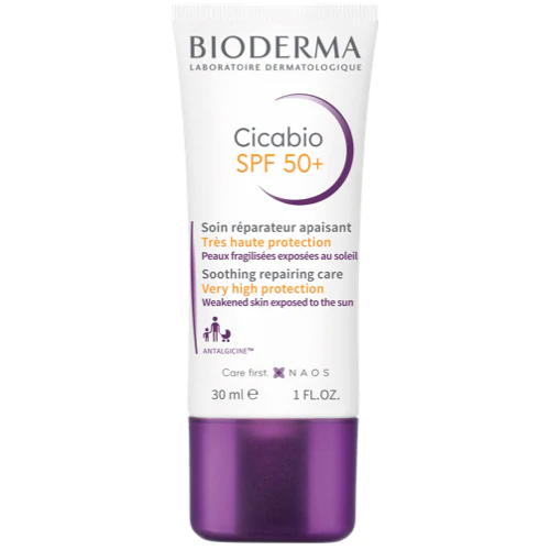 کرم ترمیم کننده جای زخم بایودرما سیکا بیو Bioderma Cicabio SPF 50+ کرم ترمیم کننده جای زخم بایودرما سیکا بیو Bioderma Cicabio SPF 50+