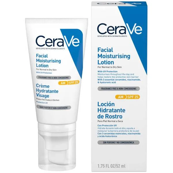 کرم روز مرطوب کننده سراوی مناسب صورت و گردن حاوی 3 سرامید ضروری و ضد آفتاب SPF25 کرم روز مرطوب کننده سراوی مناسب صورت و گردن حاوی 3 سرامید ضروری و ضد آفتاب SPF25
