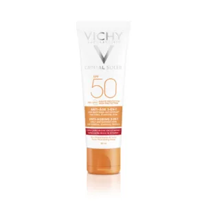 کرم ضد آفتاب بی رنگ SPF50 ویشی ضد چروک مناسب انواع پوست