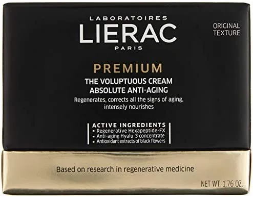 کرم ضد چروک و ضد پیری بسیار قوی پریمیوم ابسولوت لیراک | پوست خشک و خیلی خشک؛ LIERAC PREMIUM VOLUPTUOUS CREAM