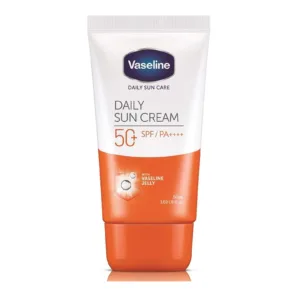کرم ضدآفتاب بی رنگ وازلین مرطوب کننده قوی بسیار سبک انواع پوست PA++++ SPF50