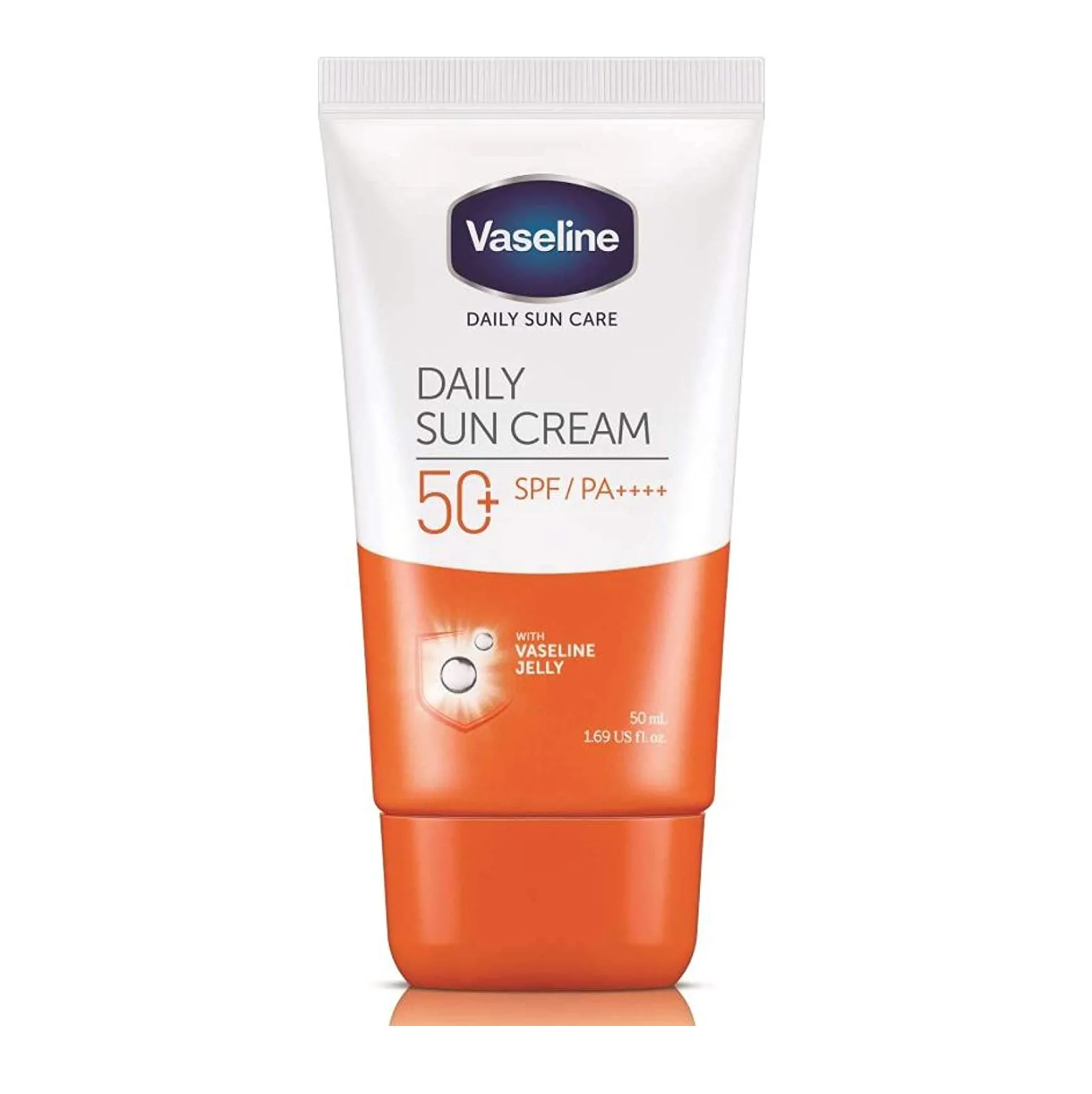 کرم ضدآفتاب بی رنگ وازلین مرطوب کننده قوی بسیار سبک انواع پوست PA++++ SPF50