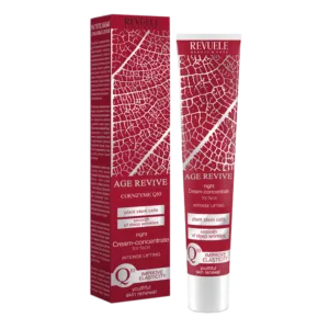 کرم کنسانتره شب ریول Revuele ضد چروک Q10 صورت و گردن AGE RIVIVE Q10 NIGHT